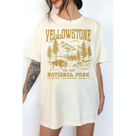 YELLOWSTONE NATIONAL PARK OVERSIZED GRAPHIC TEE