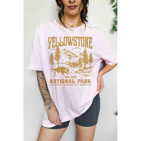 YELLOWSTONE NATIONAL PARK OVERSIZED GRAPHIC TEE