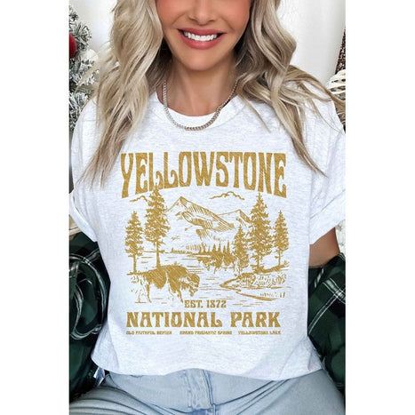 YELLOWSTONE NATIONAL PARK OVERSIZED GRAPHIC TEE