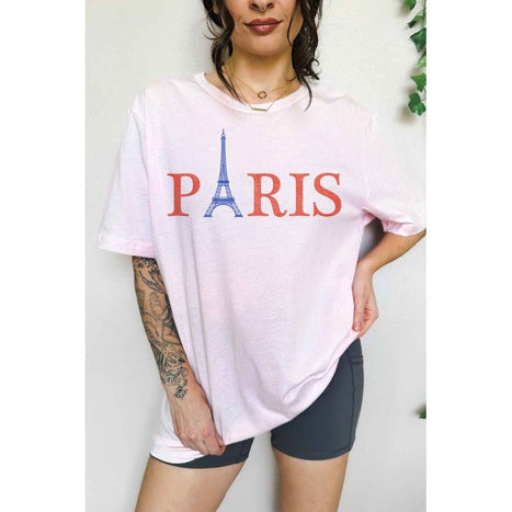 Paris Oversized Graphic Tee