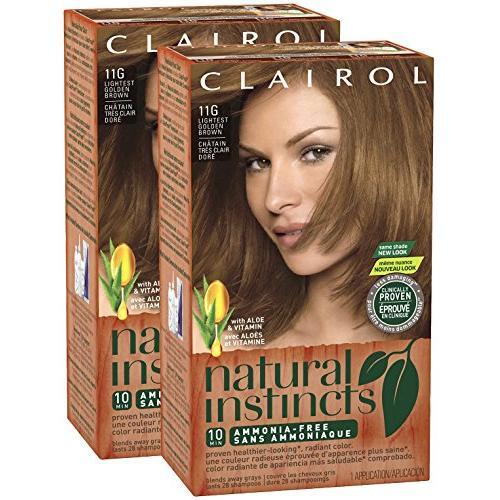 Natural Instincts Natural Instincts Non-Permanent Color, Amber Shimmer Lightest Golden Brown 6.5G Hair Color Sienna