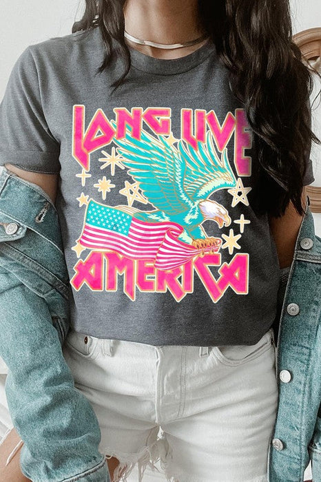 Long Live America Eagle Graphic T Shirts