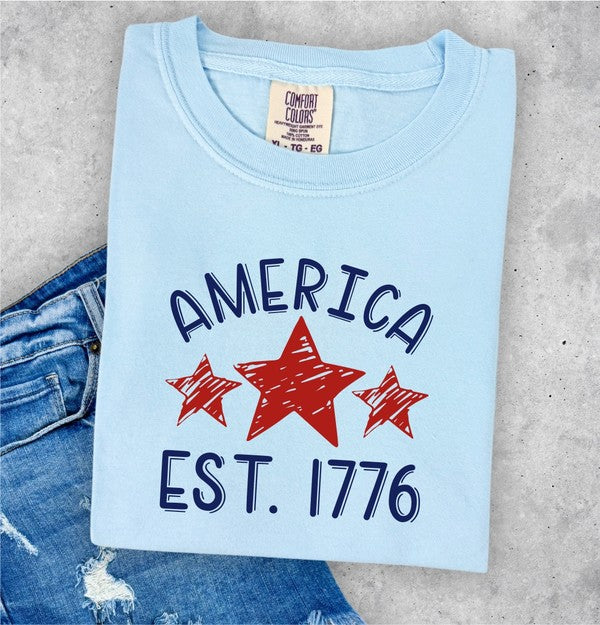 America Est 1776 Comfort Color Tee