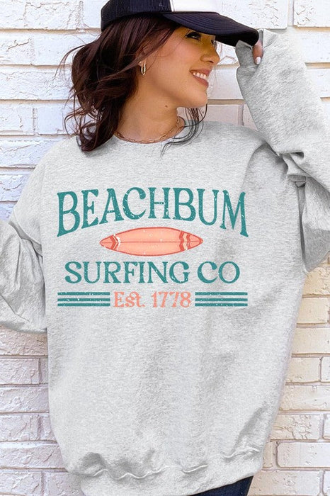 Beachbum Surfing Co Graphic Fleece Sweatshirts