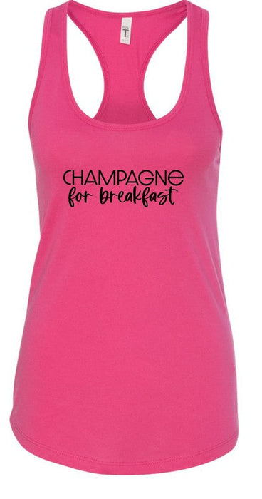 Champagne for Breakfast Summer Graphic Tank