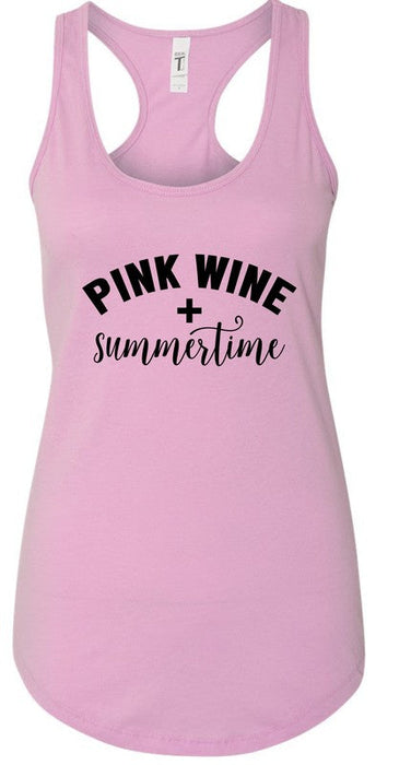 Pink Wine and Summertime Graphic Tank