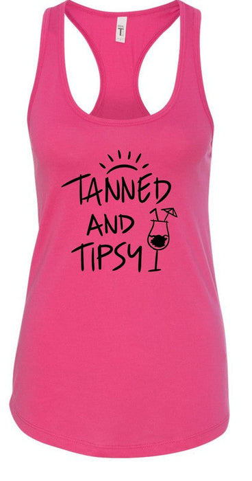 Tanned and Tipsy Summer Graphic Tank