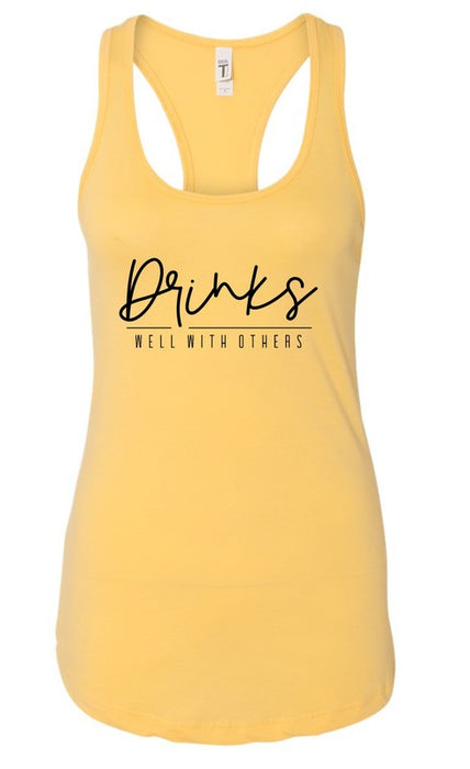 Drinks Well With Others Summer Graphic Tank