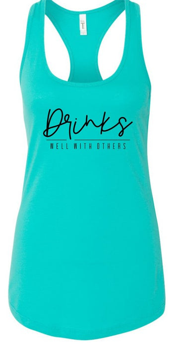 Drinks Well With Others Summer Graphic Tank