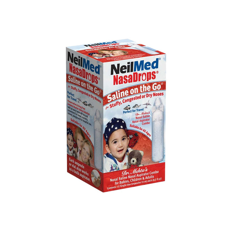 NeilMed NeilMed NasaDrops Saline On The Go Ampoules Medicine & Drugs White Smoke