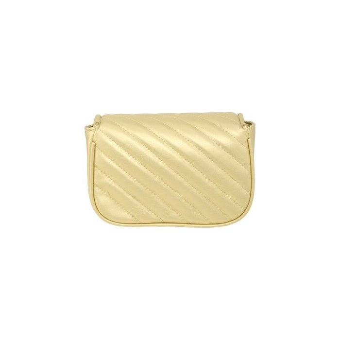 Chevron Quilted Square X Buckle Bag