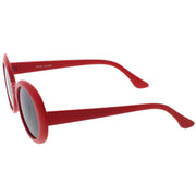 zeroUV Oversize Retro Tapered Arms Clout Goggle Oval Sunglasses 53mm C383 Sunglasses