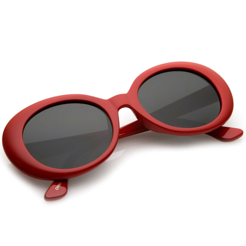 zeroUV Oversize Retro Tapered Arms Clout Goggle Oval Sunglasses 53mm C383 Sunglasses