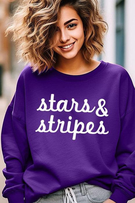 Stars & Stripes Graphic Fleece Sweatshirts