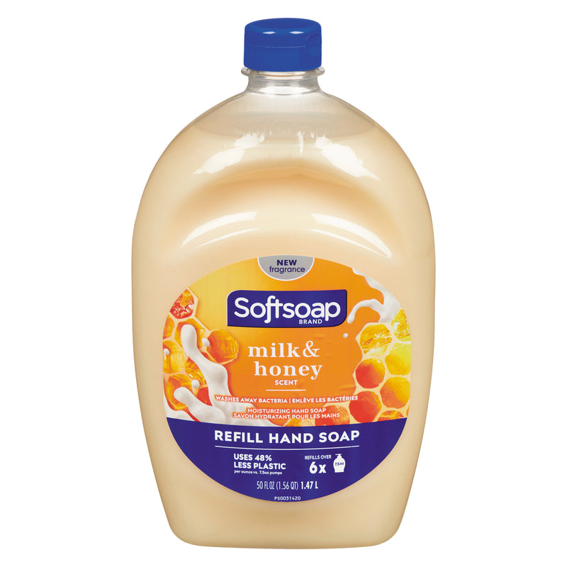Softsoap Softsoap Moisturizing Liquid Hand Refill, Milk & Golden Honey - 50 Fluid Ounce Liquid Hand Soap White Smoke