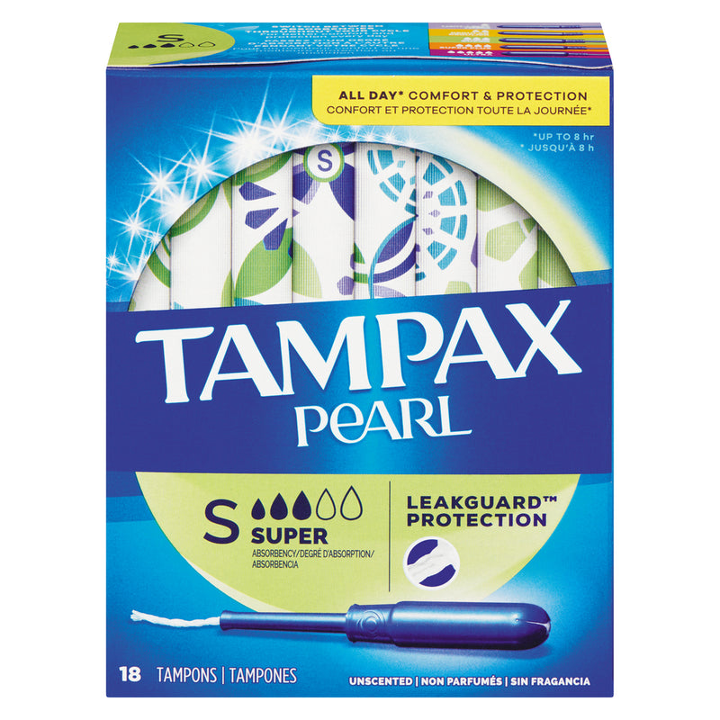 Tampax Tampax Pearl Plastic Super Absorbency Unscented Tampons Tampons