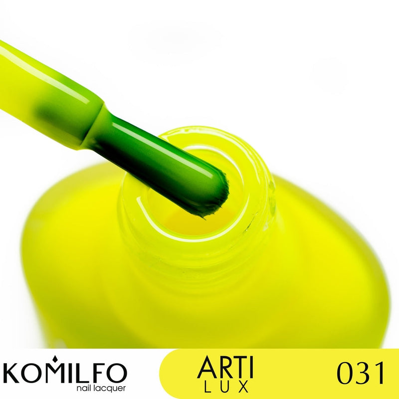 nbmsupply KOMILFO ARTILUX 031 NAIL REGULAR POLISH(NOT A GEL)(BRIGHT LEMON, NEON), 8 ML 222031