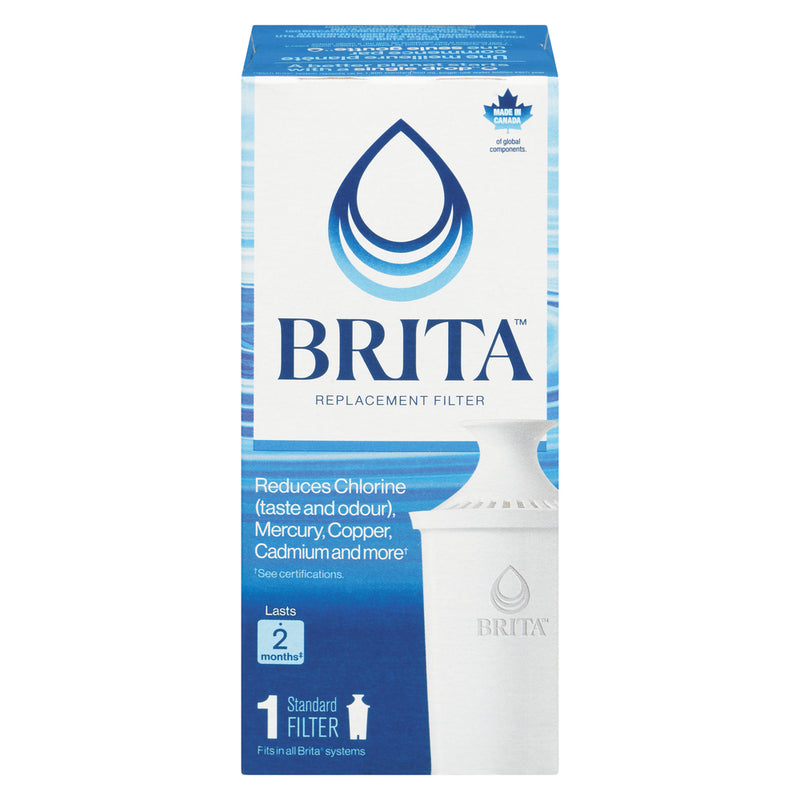 Brita Brita Standard Water Filter, Replacement Filters For Pitchers & Dispensers Water Filters