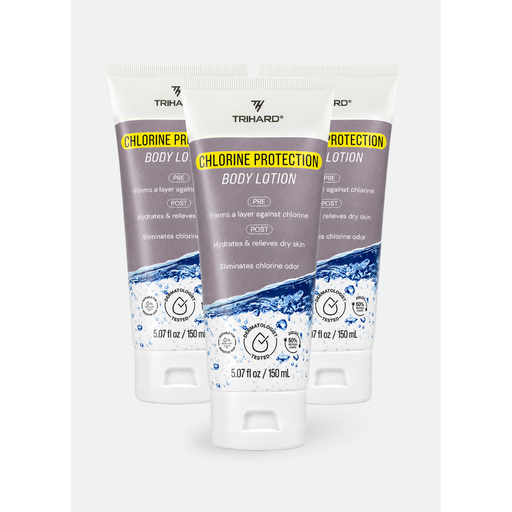 TRIHARD Chlorine Protection Body Lotion - Pack Of Three Pre-Built Bundle