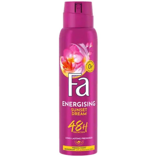 Fa Fa ENERGISING Sunset Dream 48h Deodorant Spray 0% Aluminum, 150ml Deodorant & Anti-Perspirant