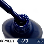 nbmsupply KOMILFO ARTILUX 026 NAIL REGULAR POLISH(NOT A GEL)(DARK BLUE, ENAMEL), 8 ML 222026