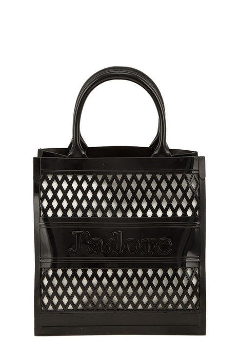 JADORE Mesh Style Top Handle Jelly Bag