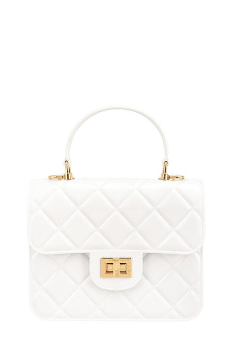 Diamond Quilted Cross Body Jelly Bag