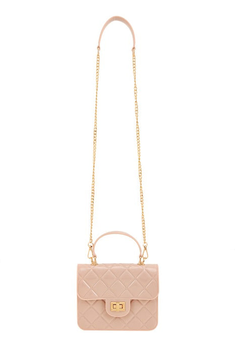 Diamond Quilted Cross Body Jelly Bag