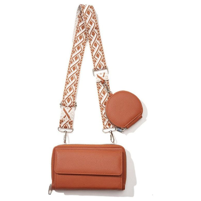 Vegan Leather Crossbody Strap Bag Handbag