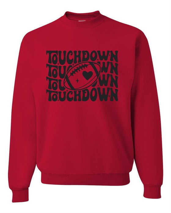 Touchdown Football Cozy Crewneck Sweatshirt