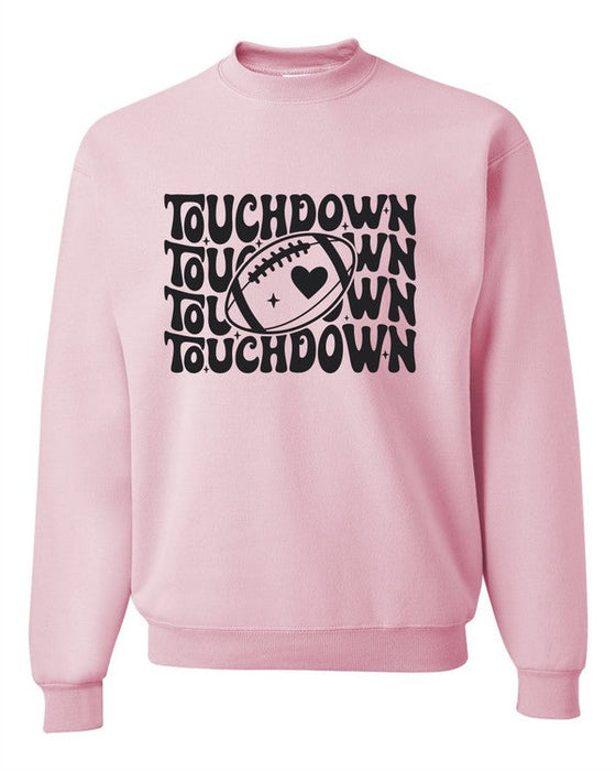 Touchdown Football Cozy Crewneck Sweatshirt