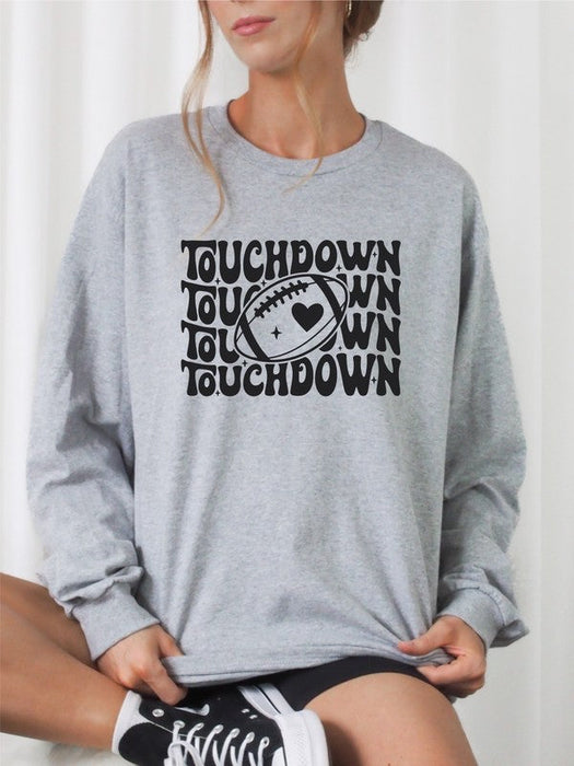 Touchdown Football Cozy Crewneck Sweatshirt