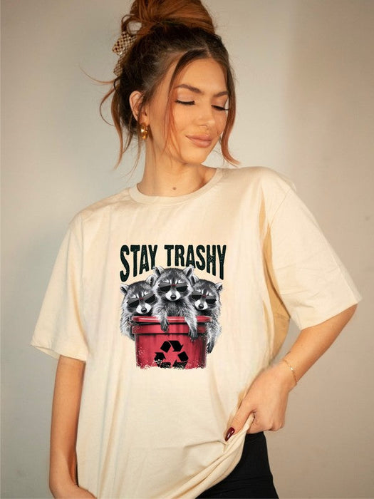 Stay Trashy Raccoon Softstyle Tee