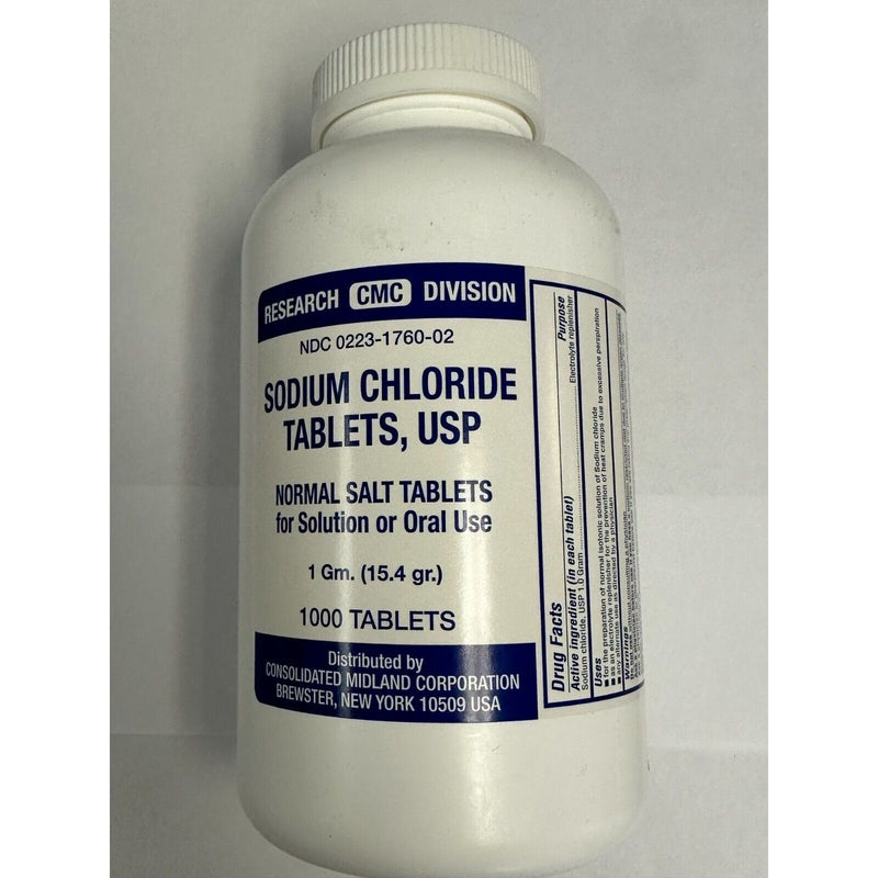 Sodium Chloride Sodium Chloride USP (1 Gram) – 1,000 Tablets Vitamins & Supplements