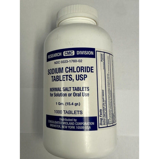 Sodium Chloride Sodium Chloride USP (1 Gram) – 1,000 Tablets Vitamins & Supplements