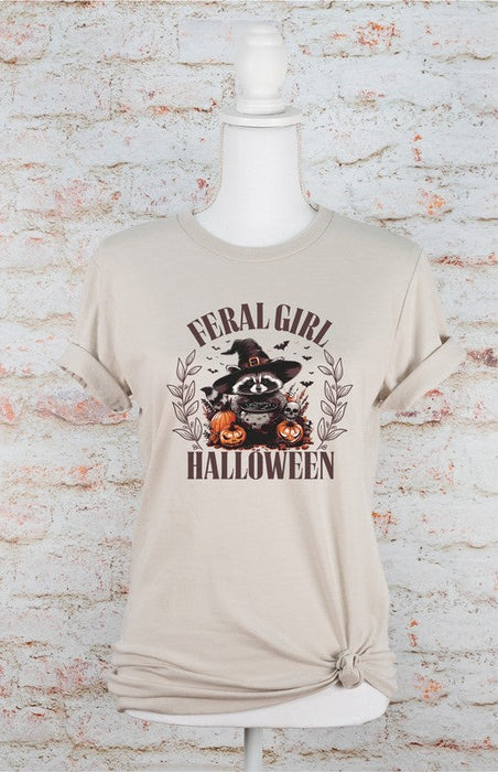 Feral Girl Halloween Graphic Tee