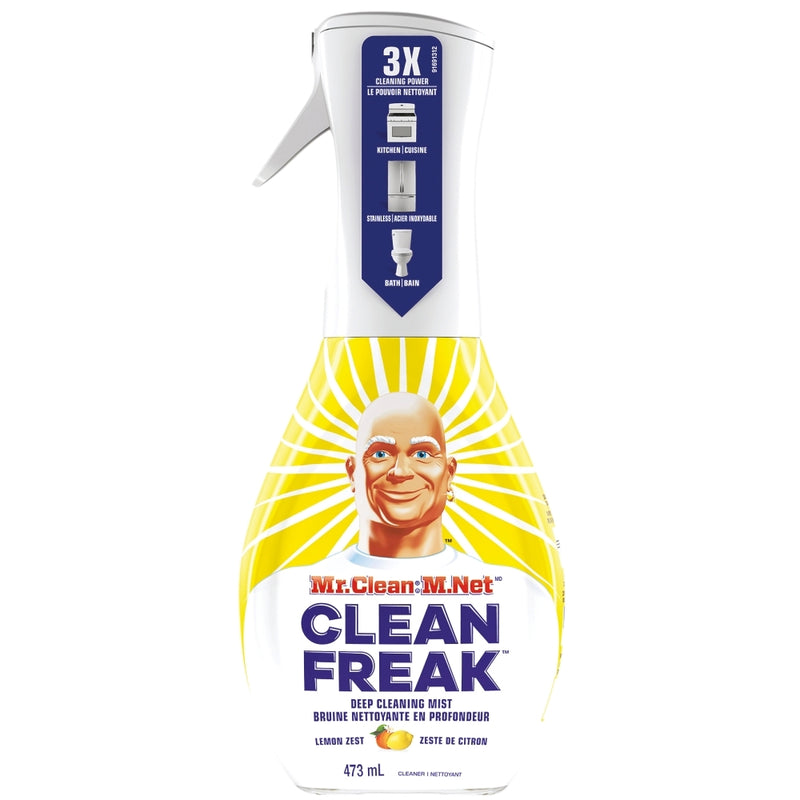 Mr. Clean Mr. Clean Freak Deep Cleaning Mist Multi-Surface Spray, Lemon Zest Scent Starter Kit - 16 Fl Oz/1ct Saxophone Care & Cleaning White Smoke