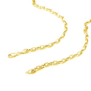 Bids.com 4.6mm 14k Yellow Gold Oval Rolo Chain Necklaces