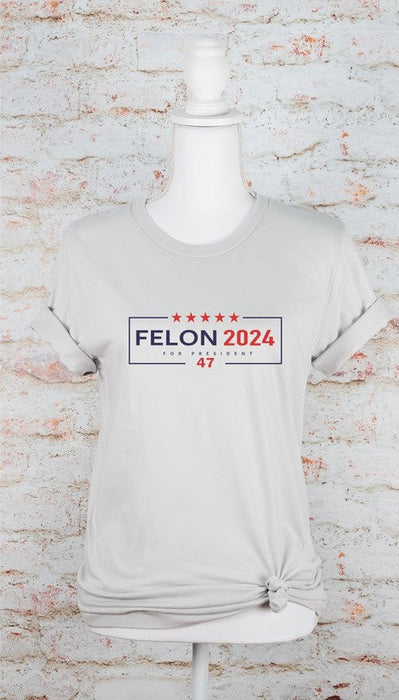 Felon 2024 For President 47 Softstyle Tee