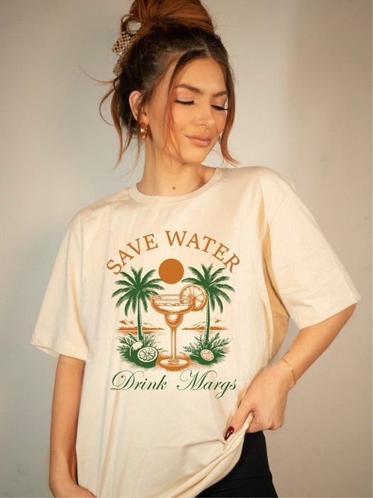 Save Water Drink Margs Boutique Tee