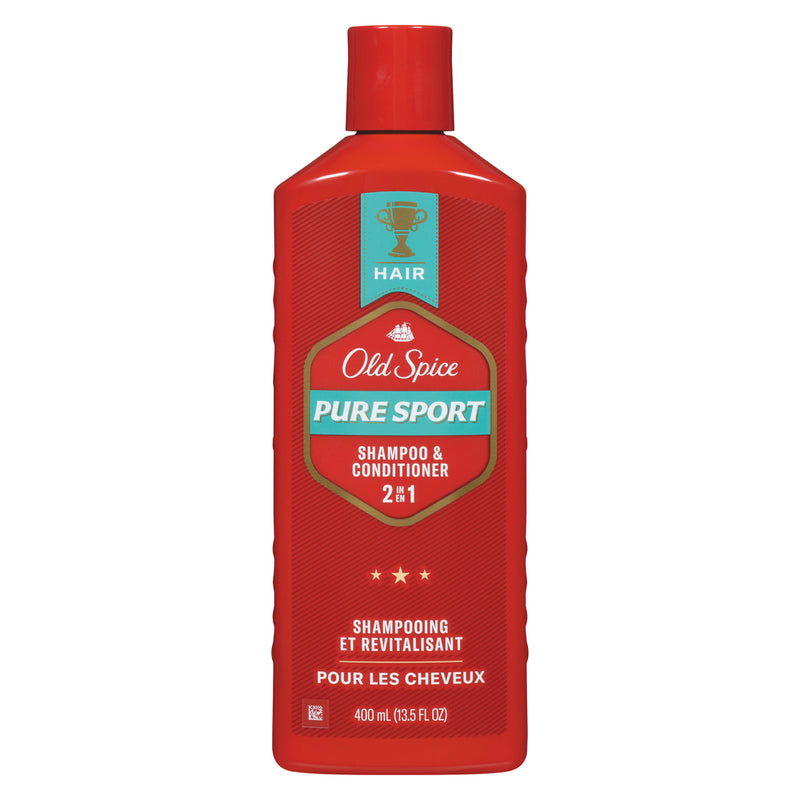 Old Spice Old Spice 2 In 1  Shampoo  Conditioner Pure Sport  13.5 Oz Shampoo & Conditioner