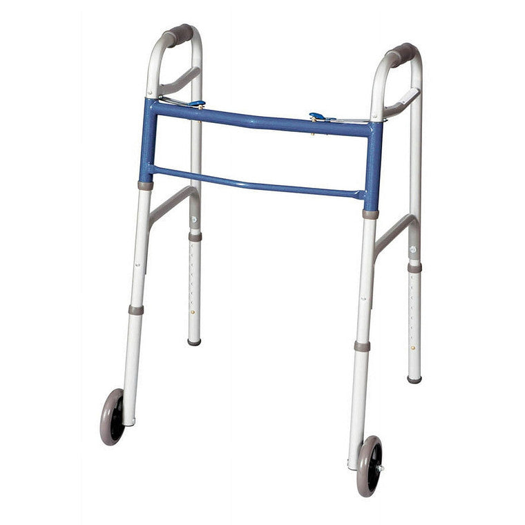 Carex Carex Two Button Walker With Wheels Walkers