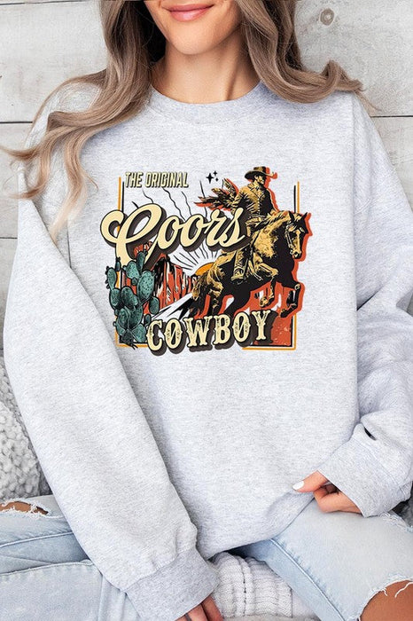 Coors Cowboy Graphic Fleece Sweatshirts