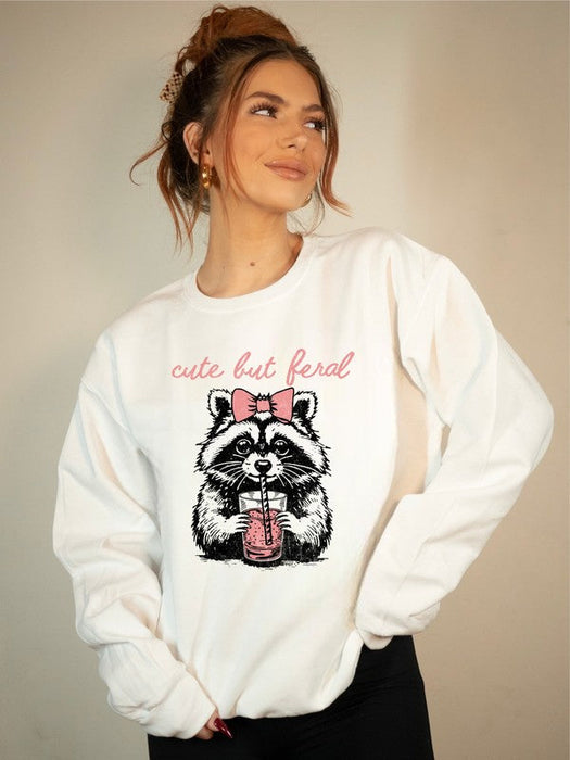 Cute but Feral Graphic Sweatshirt