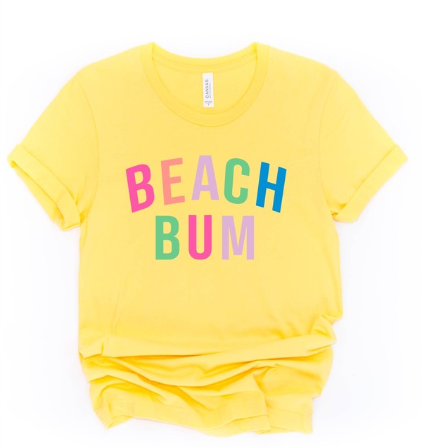 Colorful Beach Bum Softstyle Tee