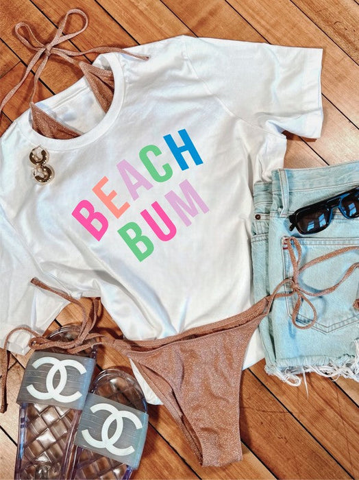 Colorful Beach Bum Softstyle Tee