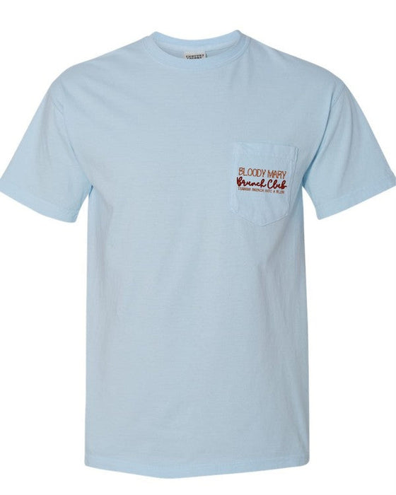 Bloody Mary Social Club Pocket Comfort Color Tee