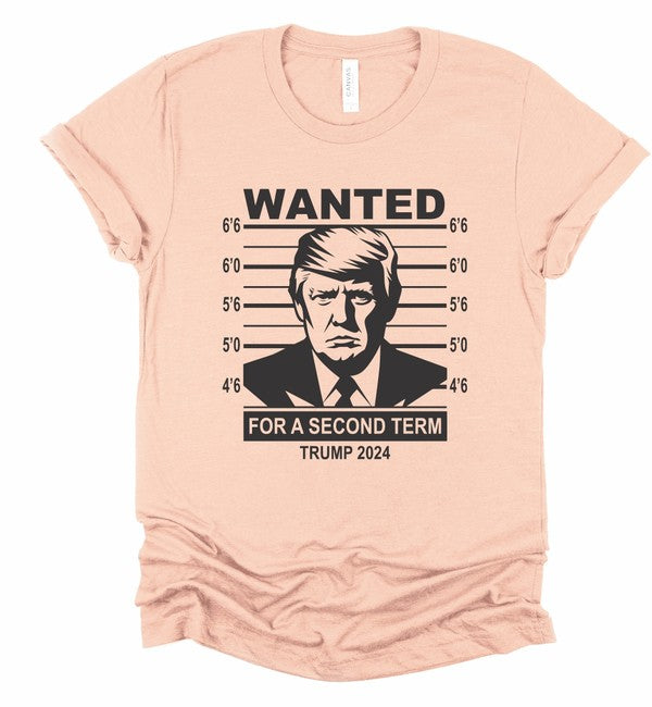 Wanted Trump Mugshot 2024 Graphic Tee