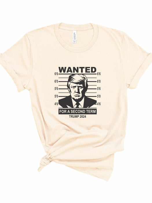 Wanted Trump Mugshot 2024 Graphic Tee