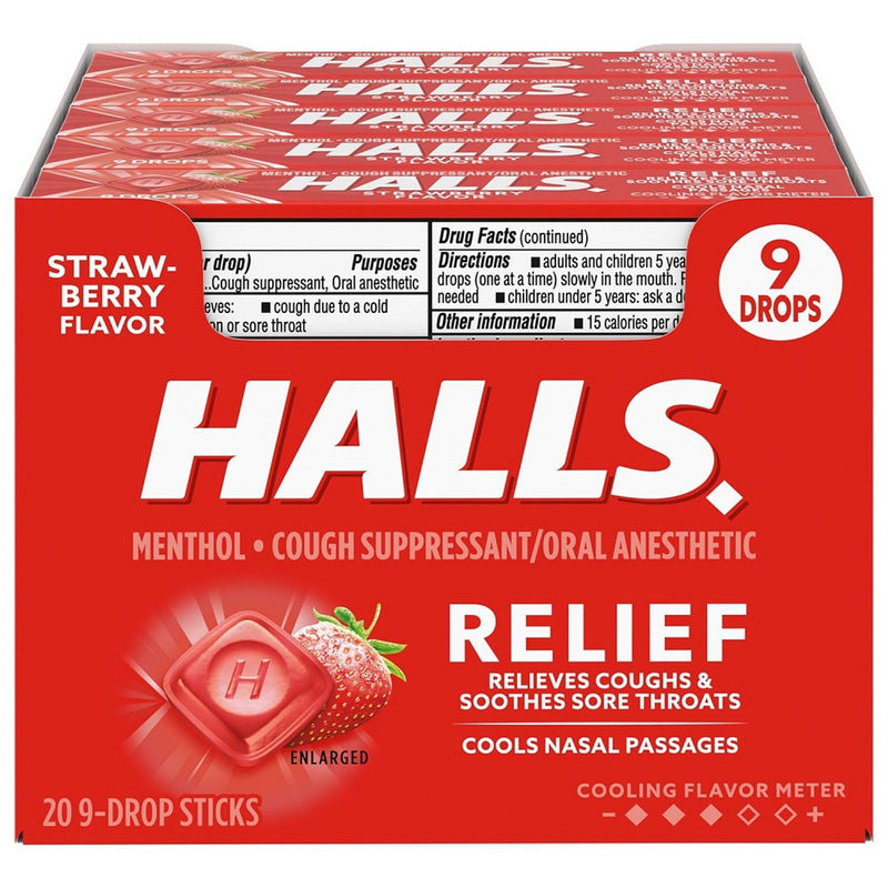 Halls Halls Mentho-Lyptus Drops Strawberry Respiratory Care